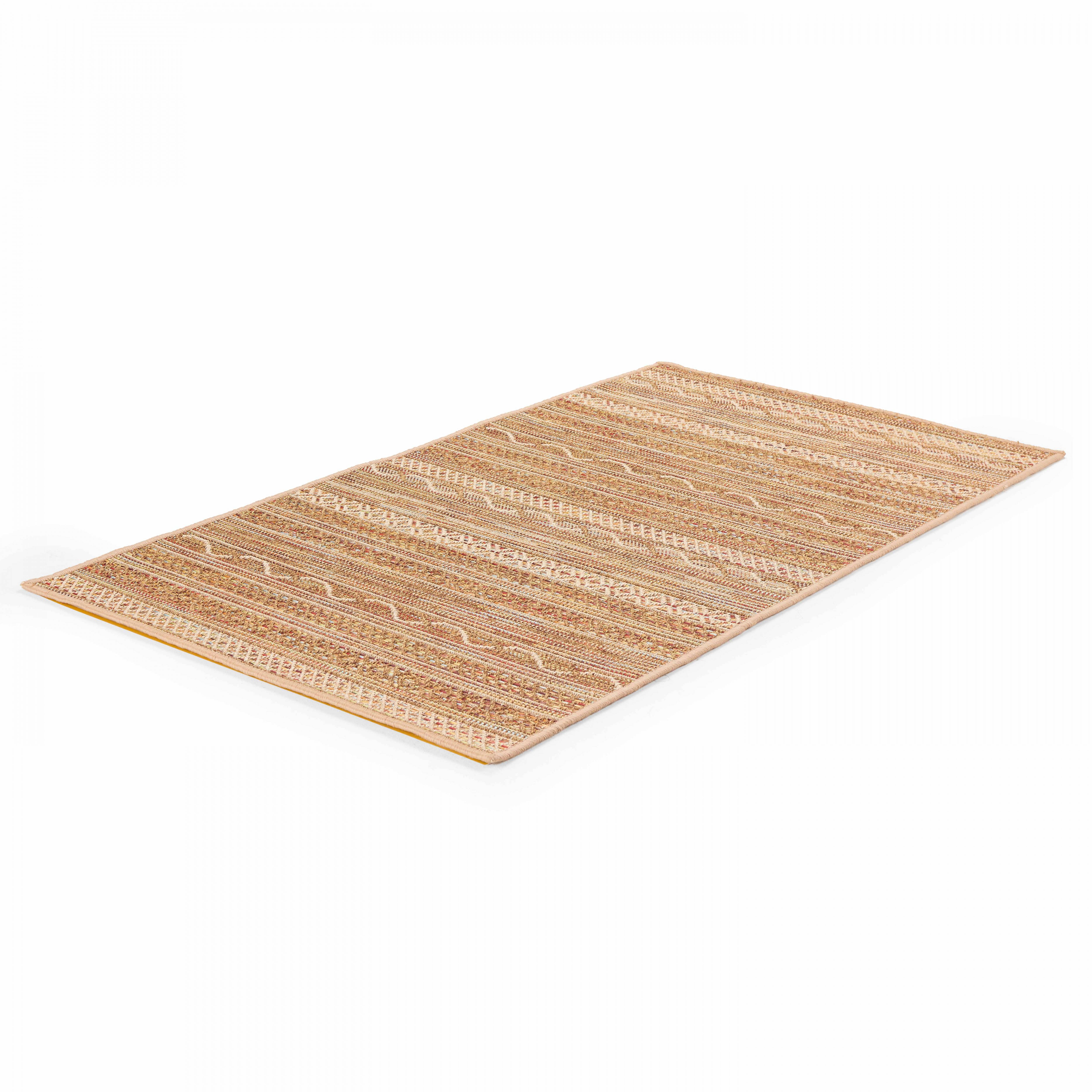 Oviala - Tapis rectangulaire en polypropylène 80x150 cm rouille Urda - Oviala - Imagen 4
