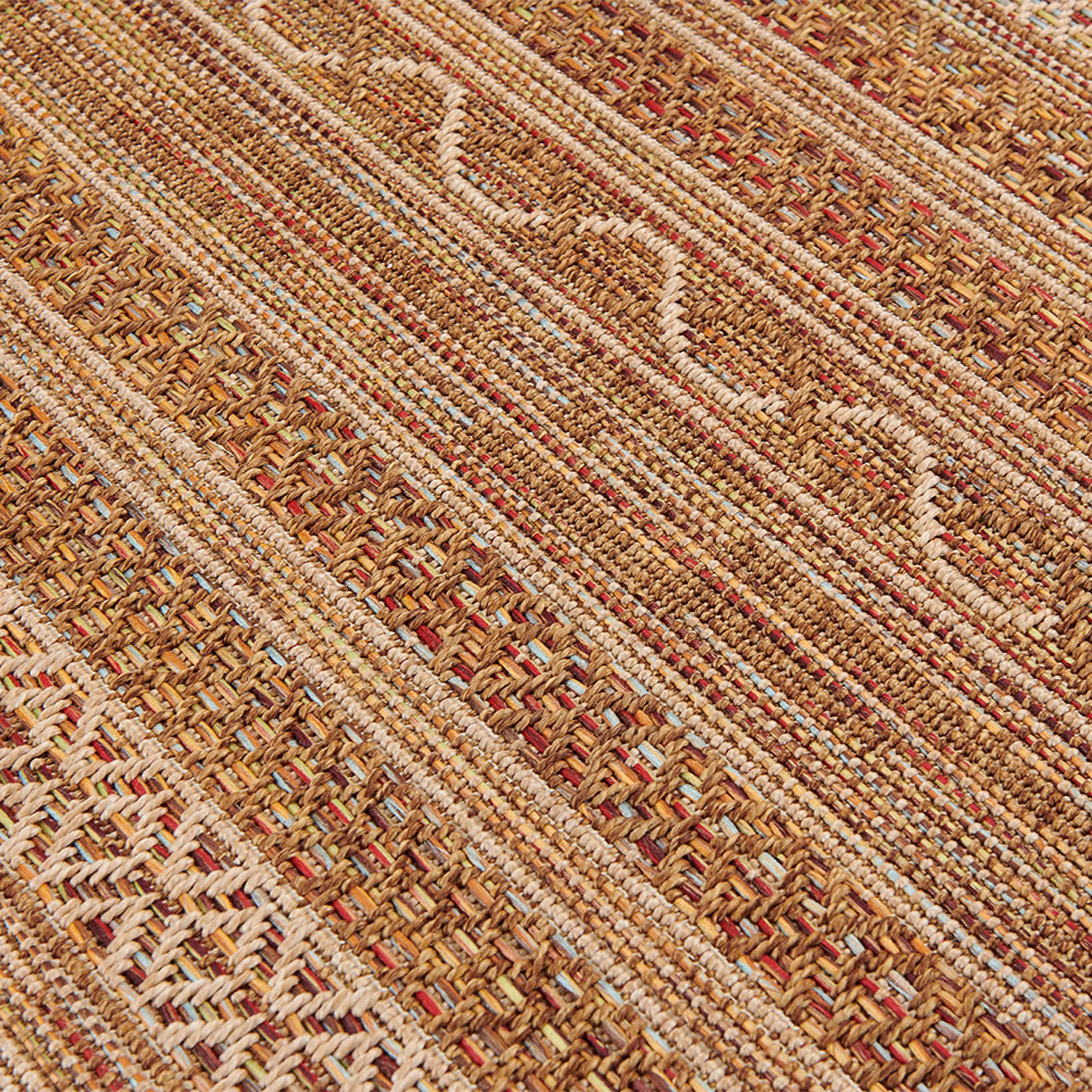 Oviala - Tapis rectangulaire en polypropylène 80x150 cm rouille Urda - Oviala - Imagen 6