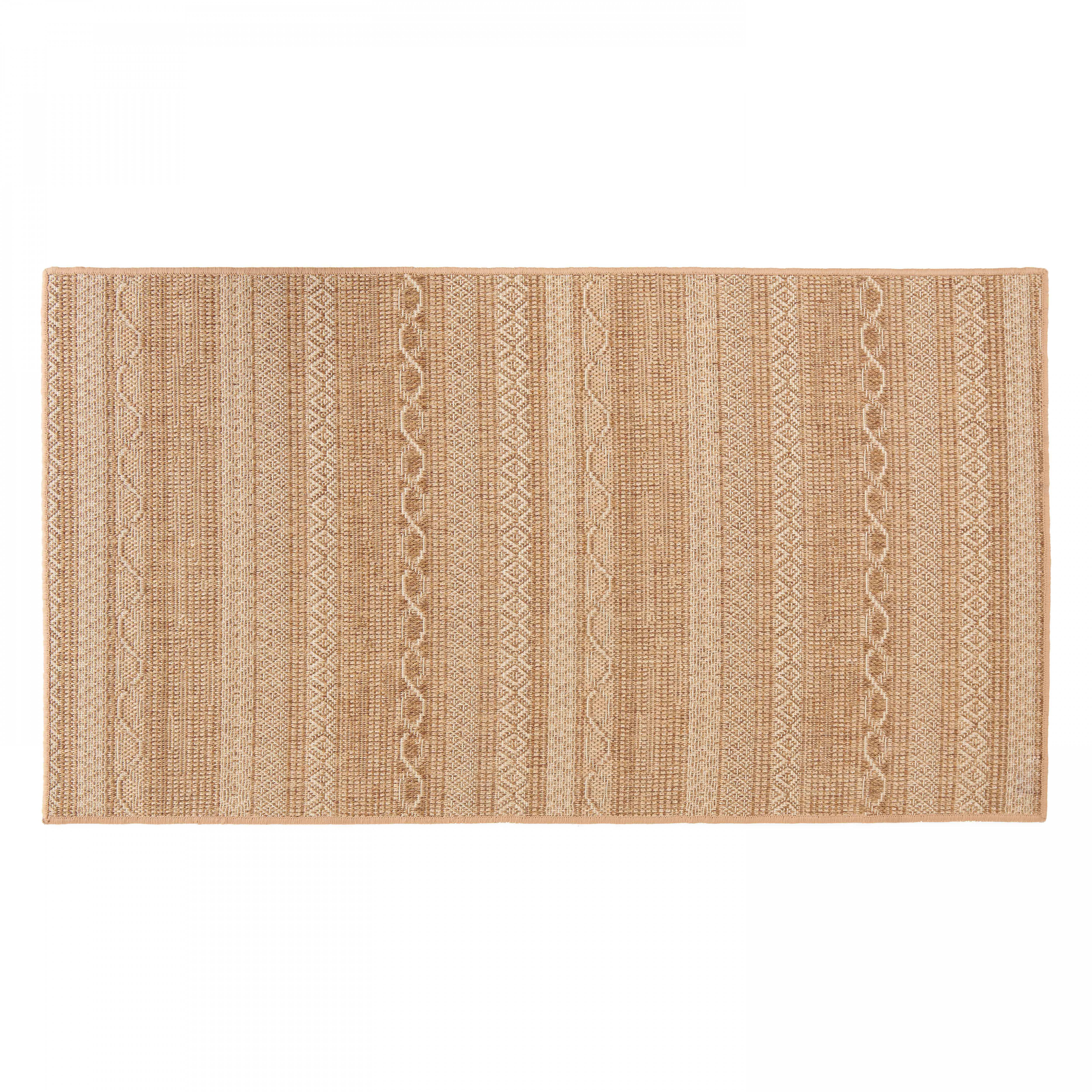 Oviala - Tapis rectangulaire en polypropylène 80x150 cm rouille Urda - Oviala - Imagen 2