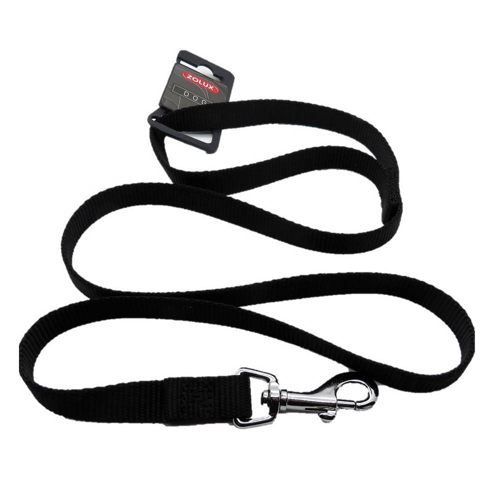 Zolux - Laisse nylon, 1 m x 15 mm, noir, pour chien - Image 1