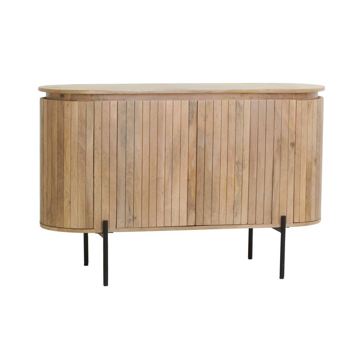 Aubry Gaspard - Buffet en bois de manguier lamé - Imagen 1