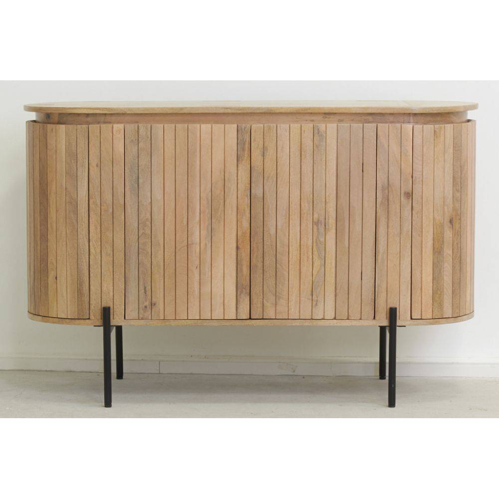 Aubry Gaspard - Buffet en bois de manguier lamé - Imagen 4