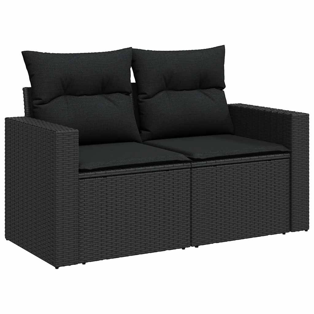Salon de jardin 8 places résine tressée noire avec table ajustable et modules de rangement – ComfortXL Outdoor Living - Image 6