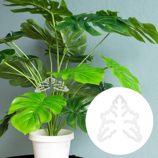 0 - Support plante acrylique forme Monstera - 15x14cm - Intérieur/extérieur - Image 7