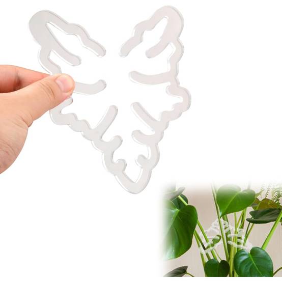 0 - Support plante acrylique forme Monstera - 15x14cm - Intérieur/extérieur - Image 1