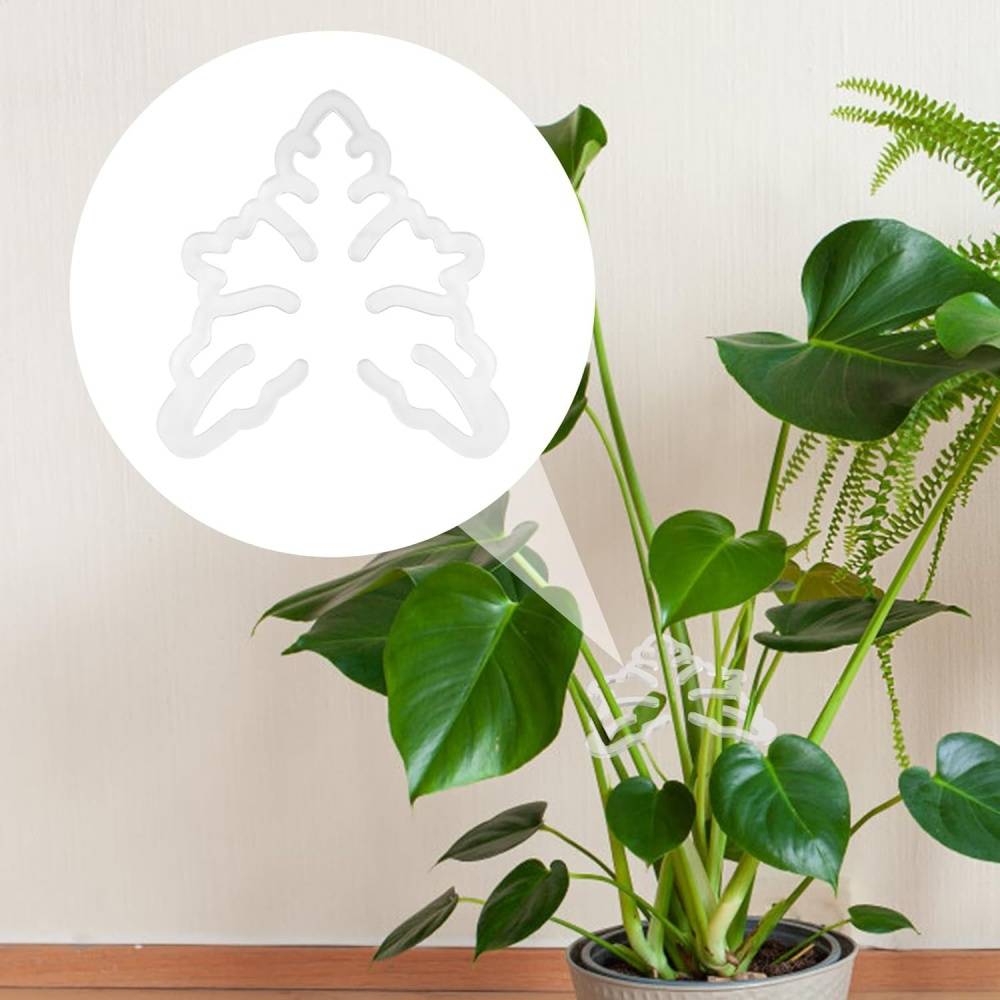 0 - Support plante acrylique forme Monstera - 15x14cm - Intérieur/extérieur - Image 4