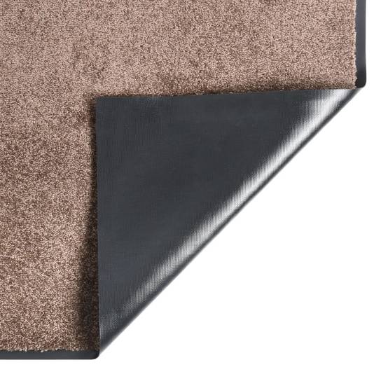 Paillasson Grattant et Absorbant avec Support Vinyle pour Intérieur Marron 60x80 cm – ComfortXL Outdoor Living - Image 3