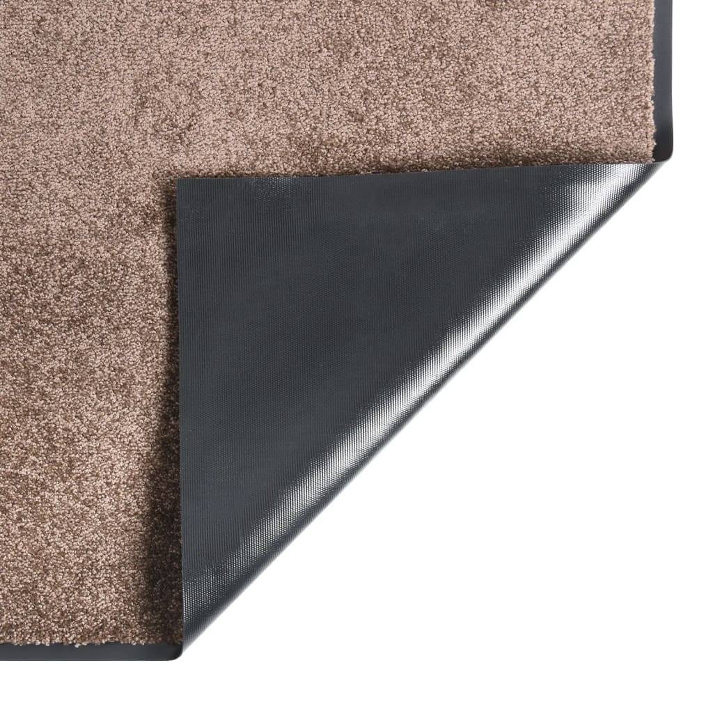 Paillasson Grattant et Absorbant avec Support Vinyle pour Intérieur Marron 60x80 cm – ComfortXL Outdoor Living - Image 3