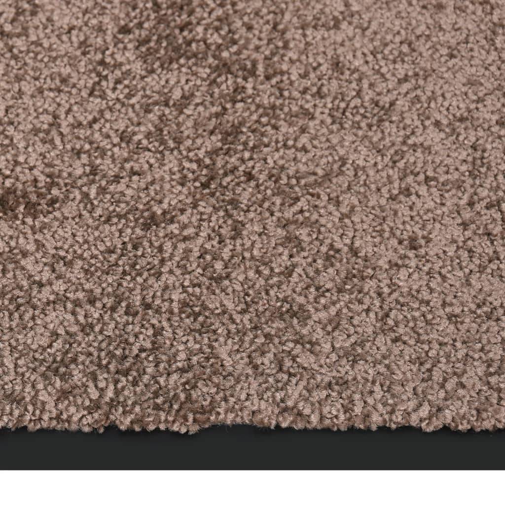 Paillasson Grattant et Absorbant avec Support Vinyle pour Intérieur Marron 60x80 cm – ComfortXL Outdoor Living - Image 2