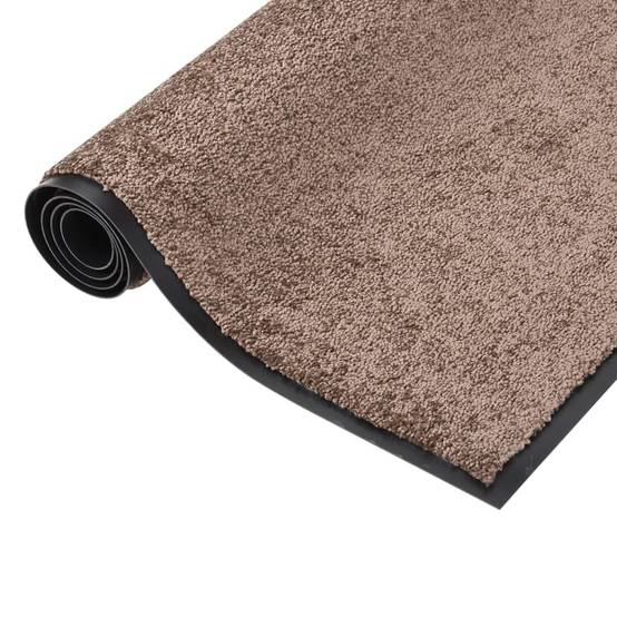 Paillasson Grattant et Absorbant avec Support Vinyle pour Intérieur Marron 60x80 cm – ComfortXL Outdoor Living - Image 4