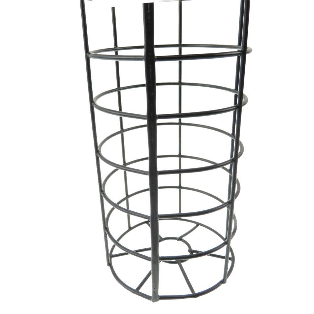 Mangeoire à boules Mésanges noir Daisy, hauteur 32 cm pour oiseaux - Imagen 2