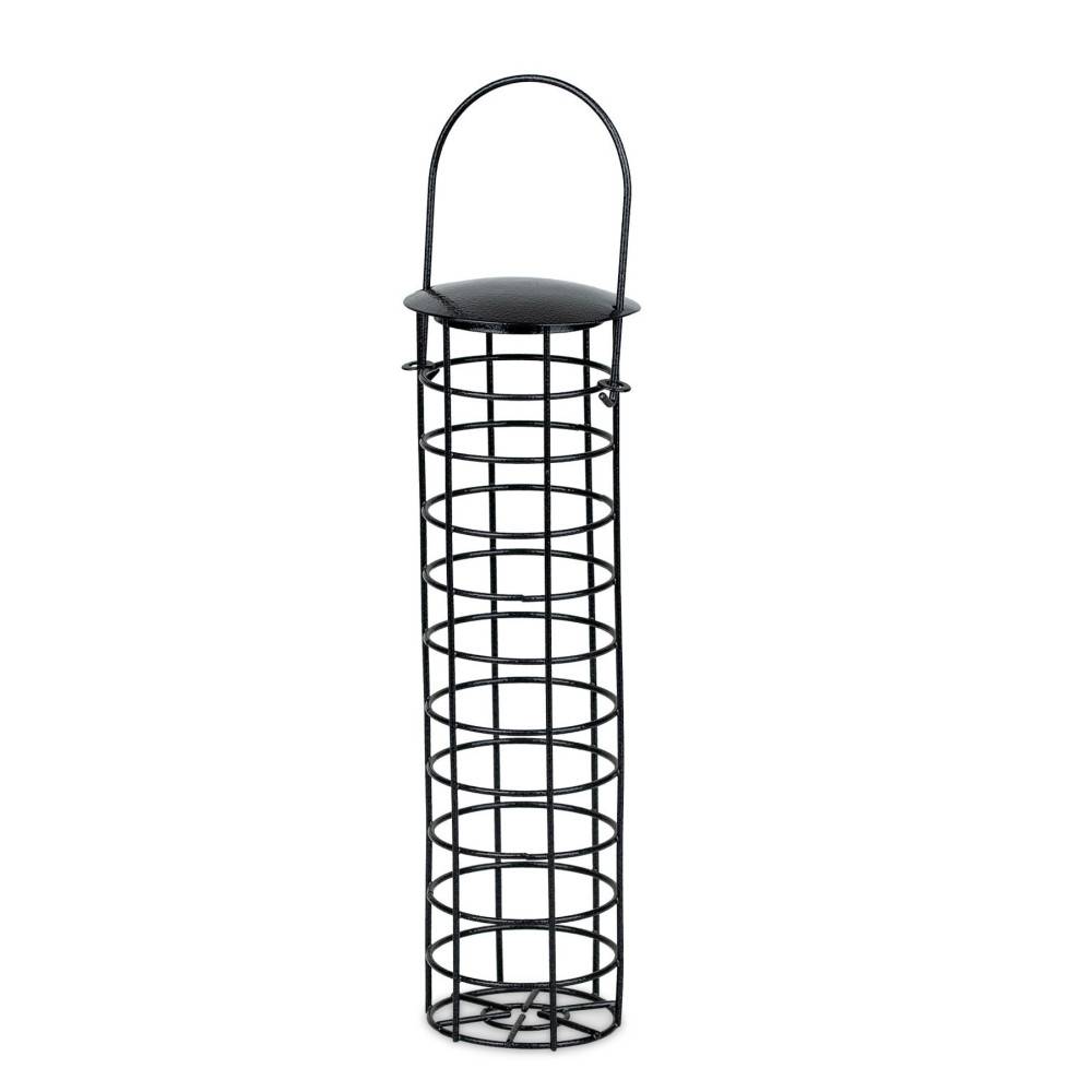 Mangeoire à boules Mésanges noir Daisy, hauteur 32 cm pour oiseaux - Imagen 1