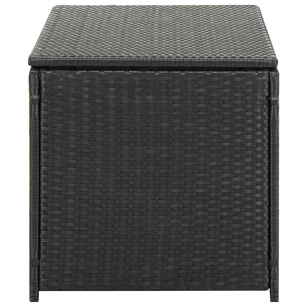 Coffre de Rangement Résine Tressée avec Mécanisme à Gaz pour Balcon Noir 100x50x50 cm – ComfortXL Outdoor Living - Image 4