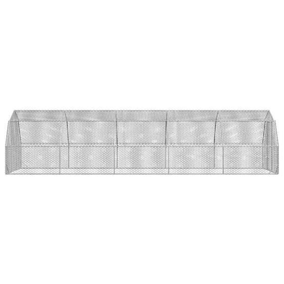 Poulailler acier argent 2,5 x 10 x 2,25 m - Prolenta premium p3368.2 - Image 4