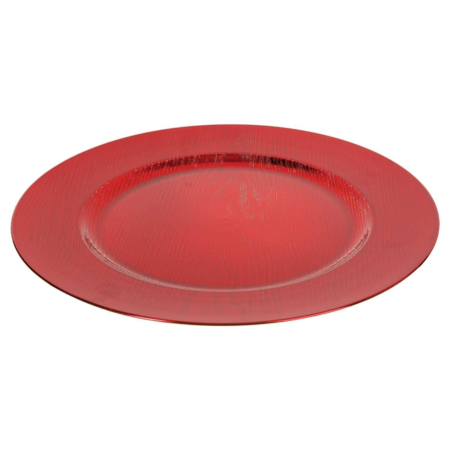 Sans Marque - Lot de 12 dessous d'assiette effet bois - Toilinux - Imagen 2