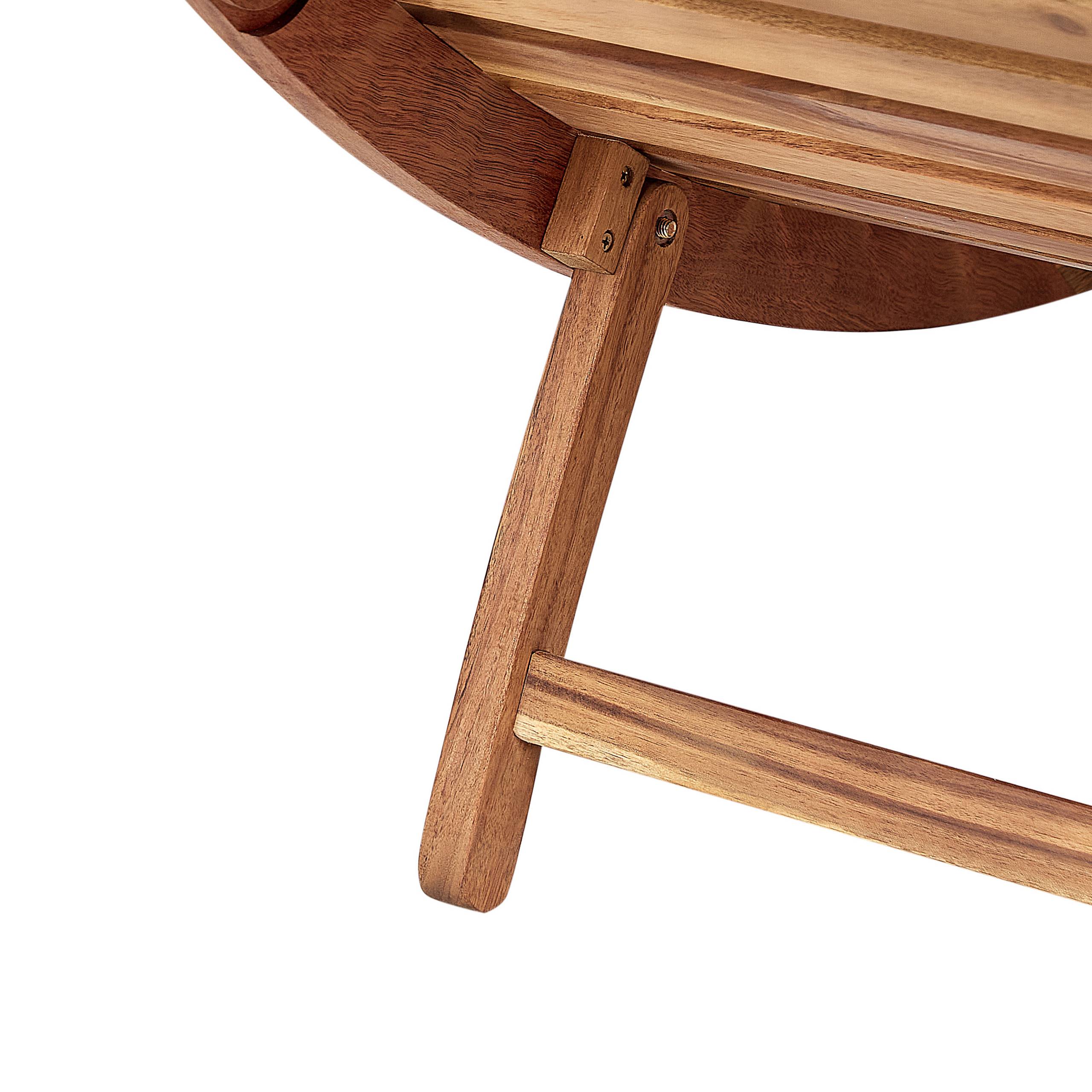 Beliani - Chaise longue Acacia Blanc cassé LUINO - Beliani - Imagen 8