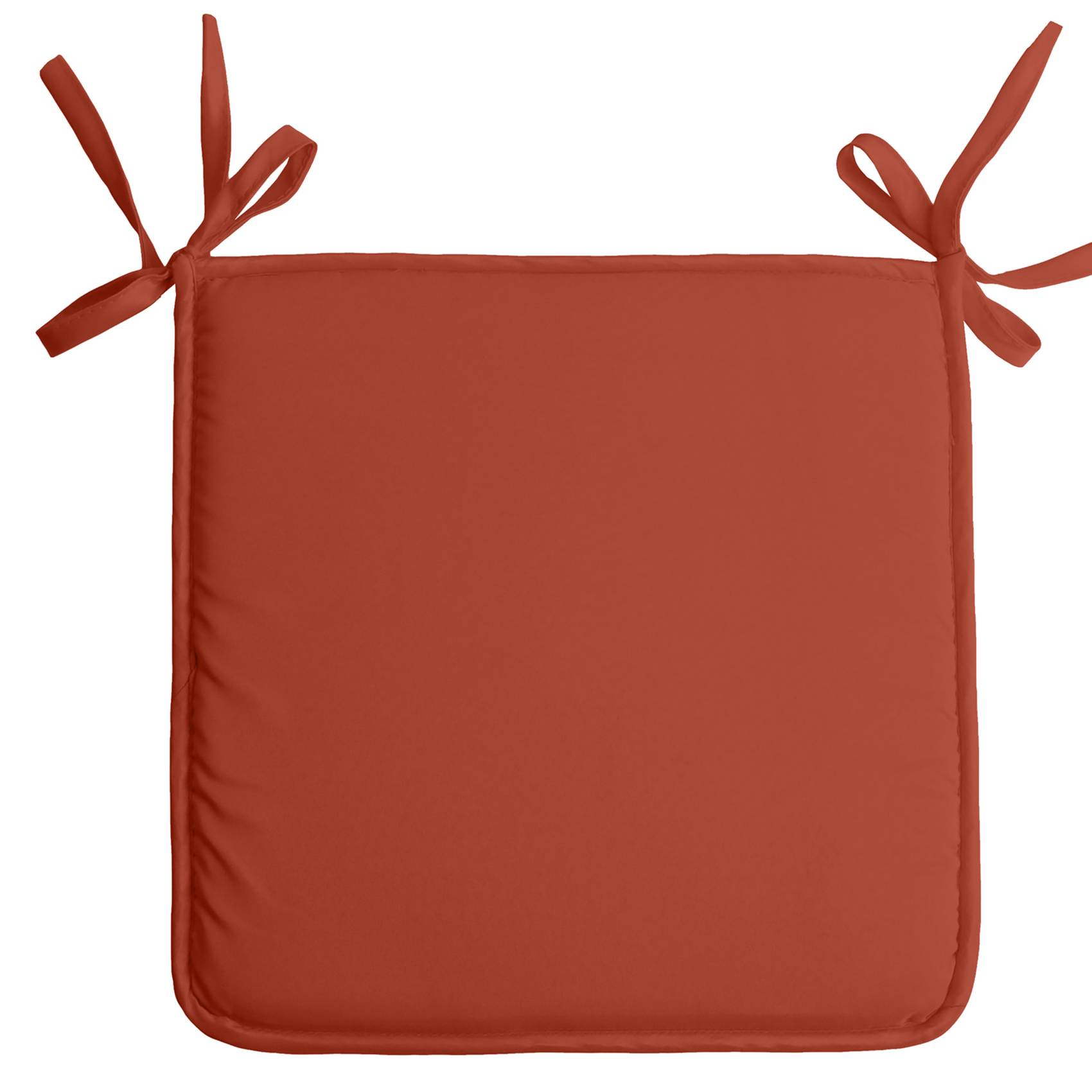 Lovely Casa - Galette de chaise unie aux multiples couleurs - LOVELY CASA - Polyester - Terracotta