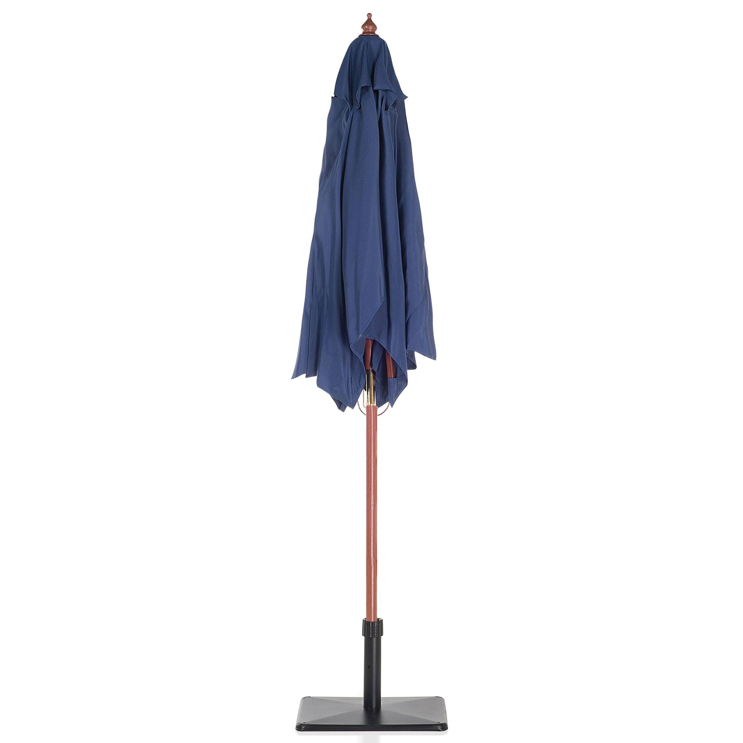 Beliani - Parasol droit Tissu Bleu marine FLAMENCO - Beliani - Imagen 8