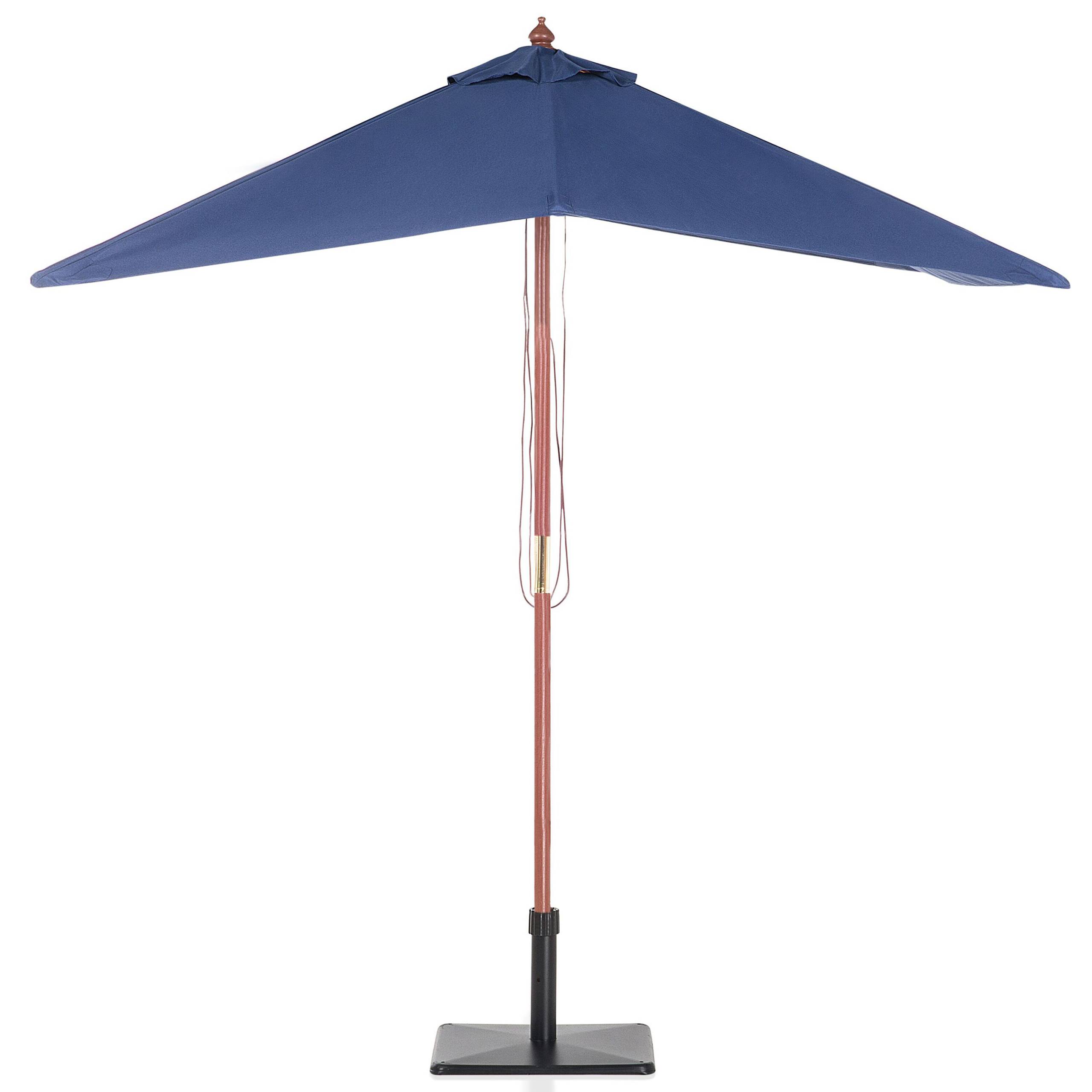 Beliani - Parasol droit Tissu Bleu marine FLAMENCO - Beliani - Imagen 6