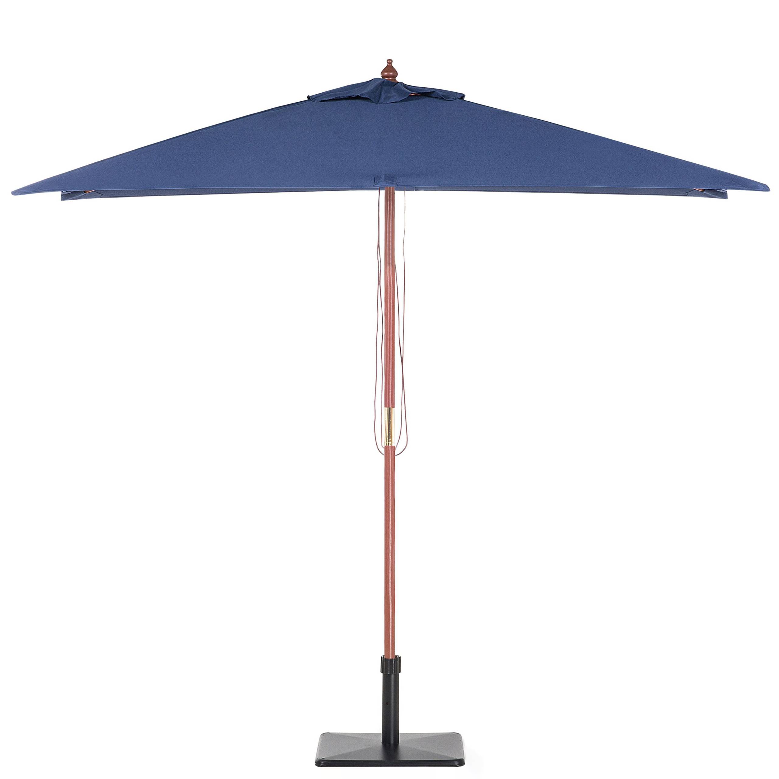 Beliani - Parasol droit Tissu Bleu marine FLAMENCO - Beliani - Imagen 7