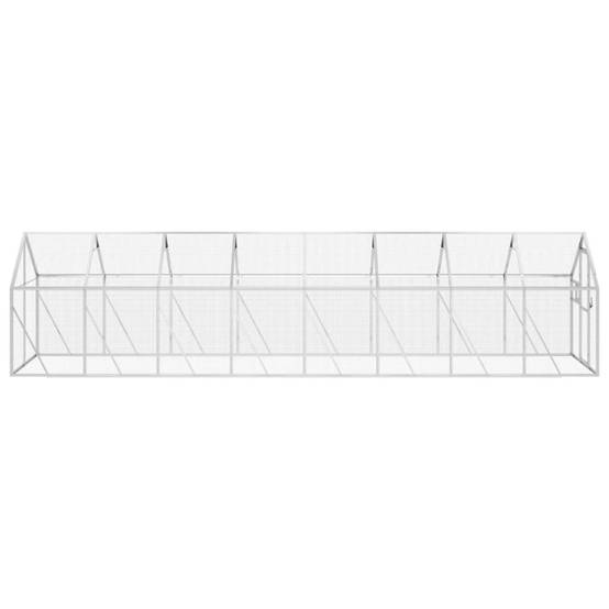 Grande Cage Aluminium Géante Élevage Argent 179x800x185cm - ComfortXL Outdoor Living - Image 4