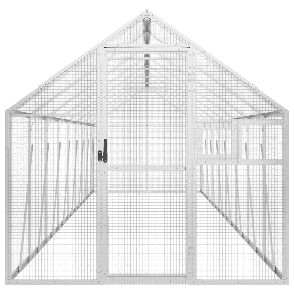 Grande Cage Aluminium Géante Élevage Argent 179x800x185cm - ComfortXL Outdoor Living - Image 3