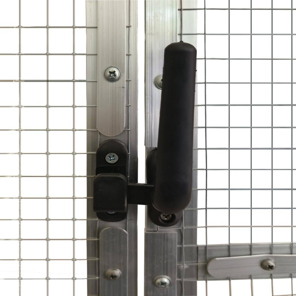 Grande Cage Aluminium Géante Élevage Argent 179x800x185cm - ComfortXL Outdoor Living - Image 6