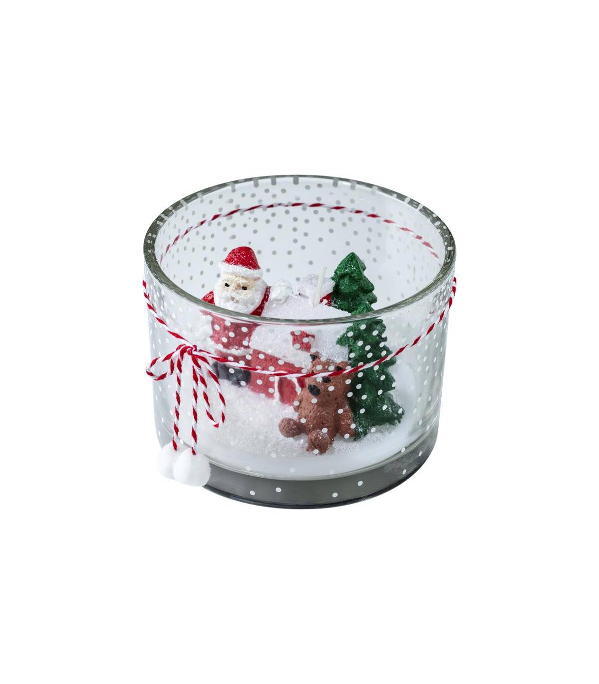 Fééric Lights & Christmas - Bougie Paysage de Noël Pot  en verre 130G