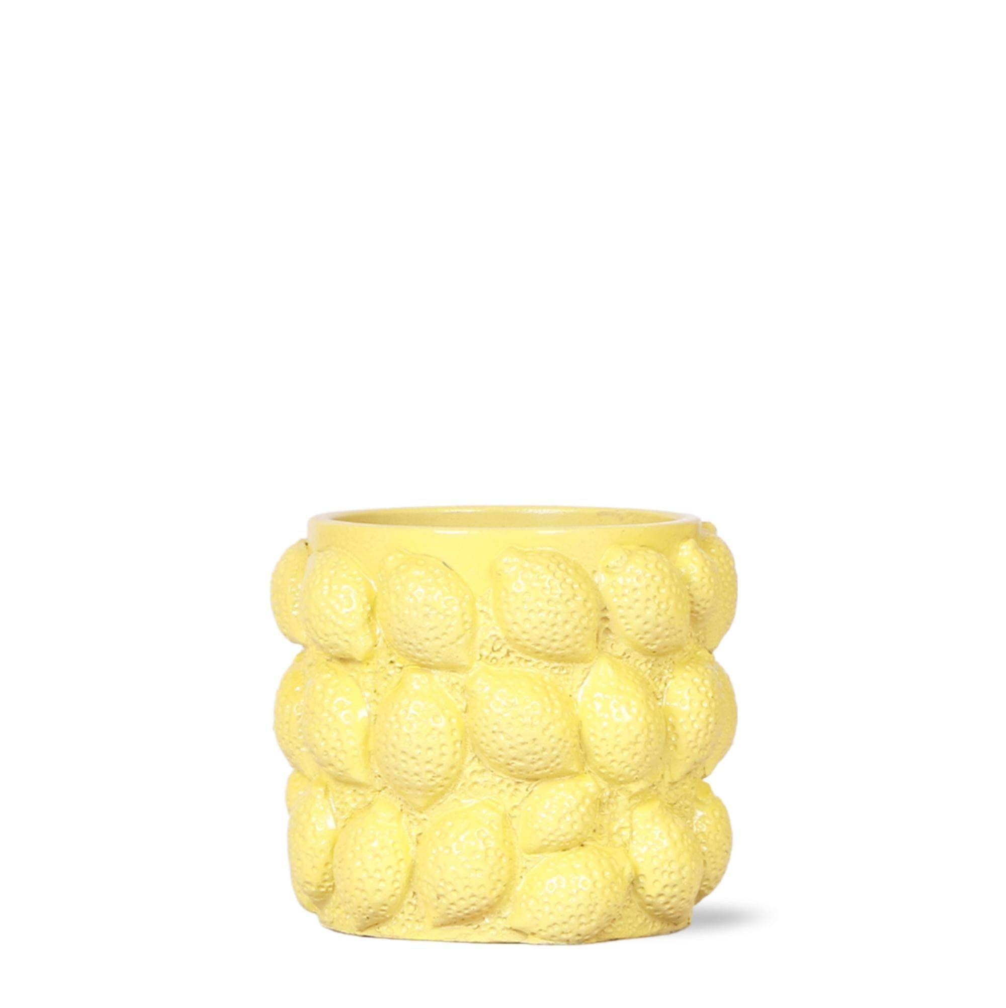 Pot à Agrumes en Céramique Jaune- La Green Touch - Imagen 1