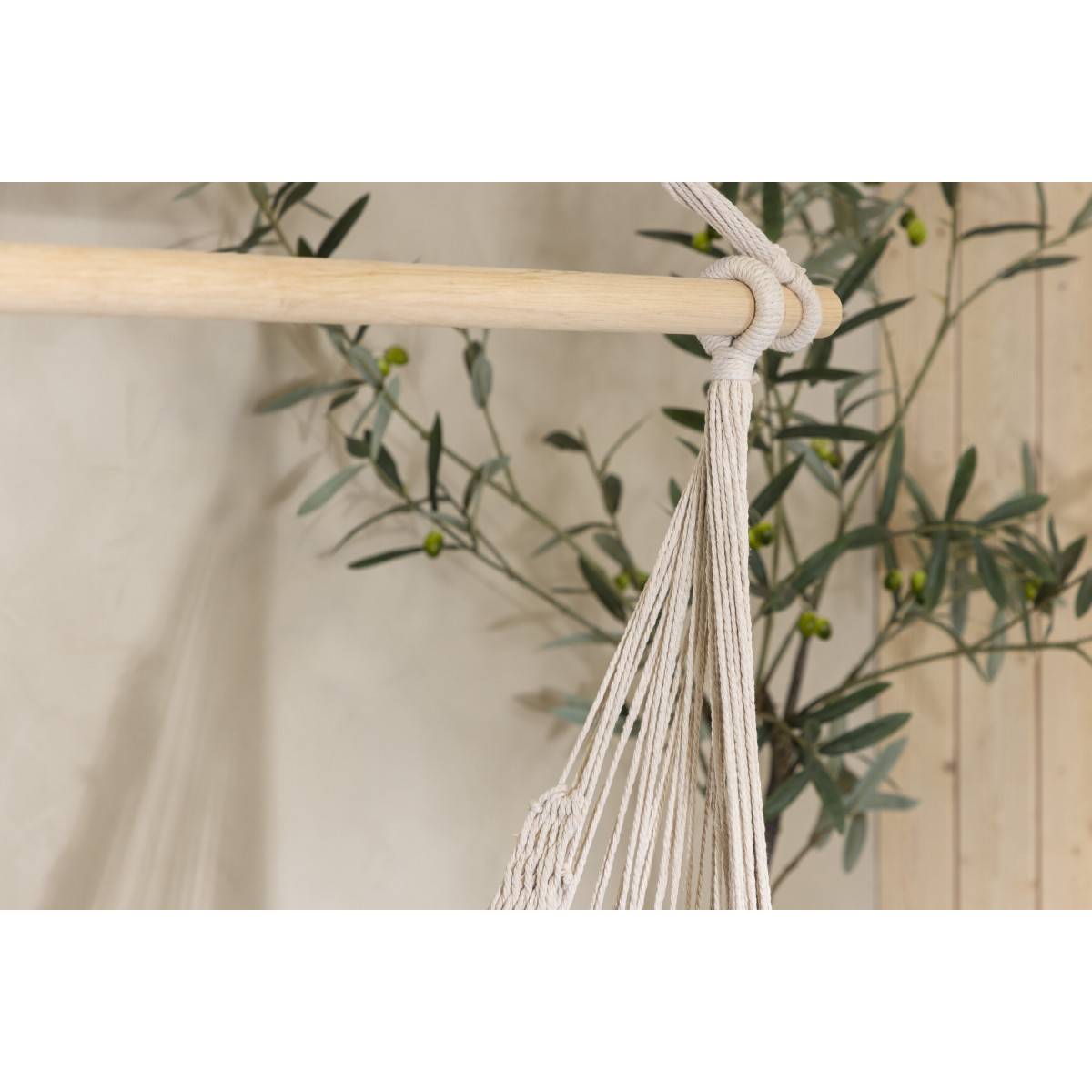 Paris Prix - Fauteuil Suspendu en Tissu "Kalino" 135cm Naturel - Image 7