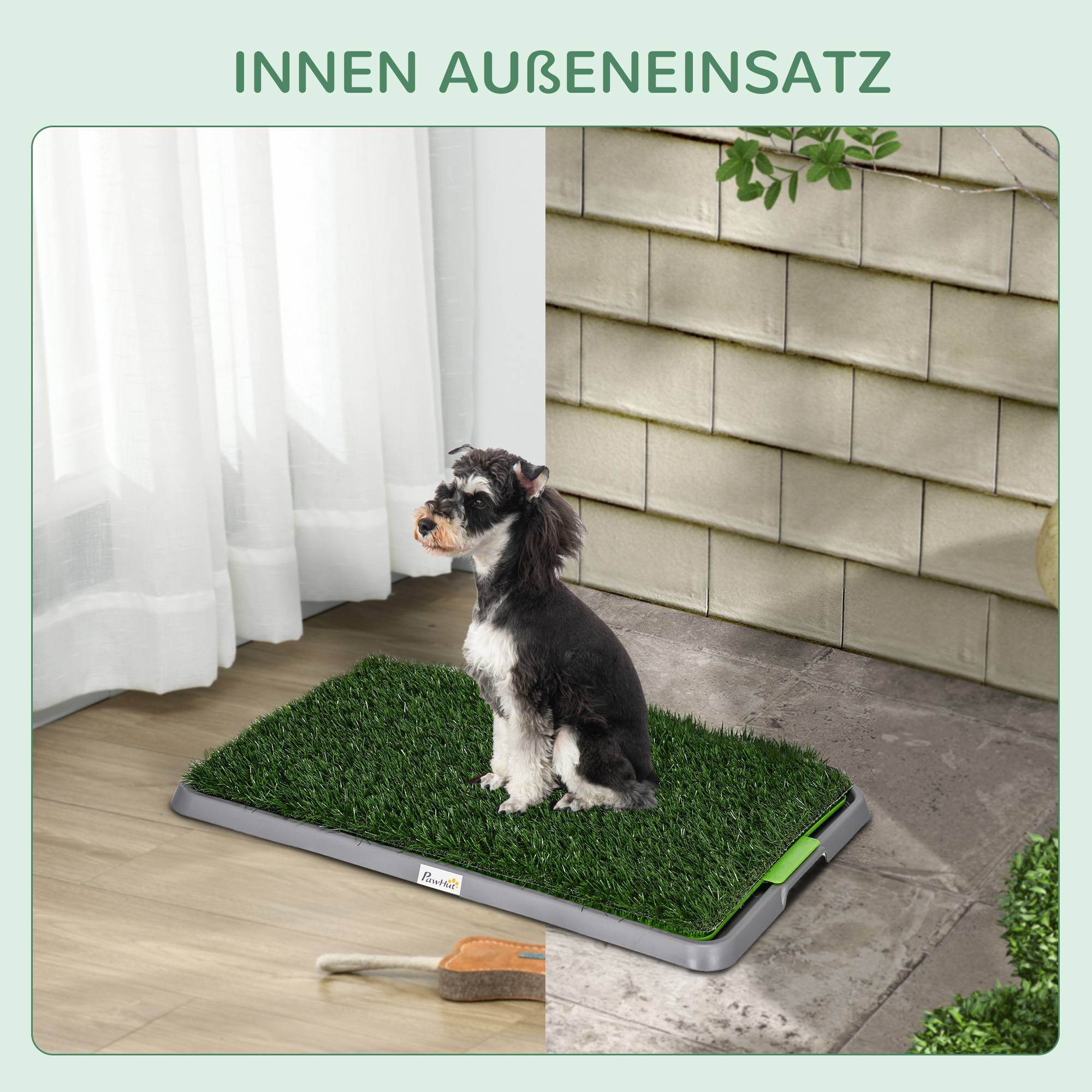 ComfortXL - Toilette pour chien plastique et gazon synthétique vert 67 x 41 cm avec drainage pour intérieur et balcon - Image 7