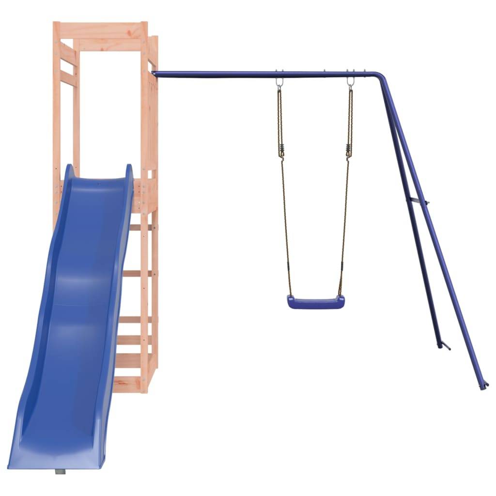 Helloshop26 - Aire de jeux d'extérieur balançoires toboggan portiques robuste jeux jardin 246 x 349 x 207 cm bois massif de douglas - Imagen 2