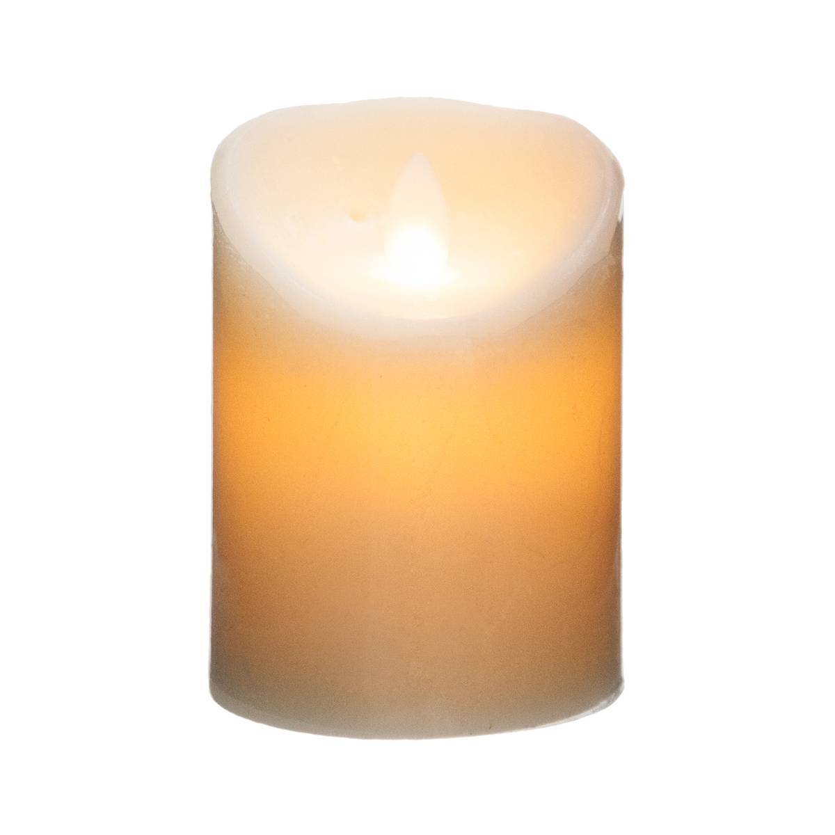 Atmosphera - Vela LED redonda H.10cm blanco cálido - Atmosphera Creador de interiores - Imagen 1
