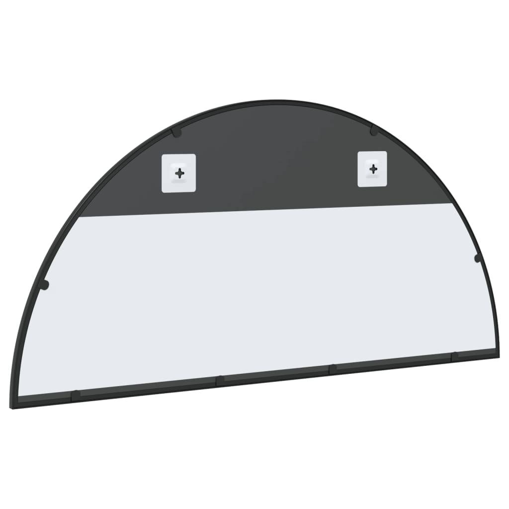 Maison Chic - Miroir mural - Miroir décoratif noir 100x50 cm arche fer - Image 5