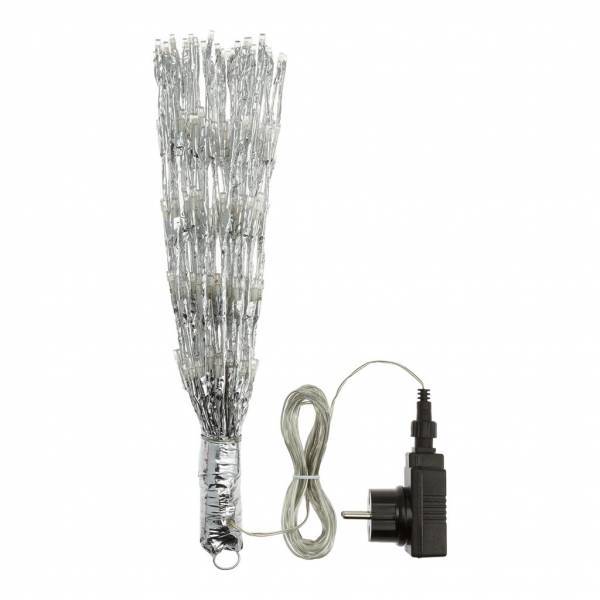 Lotti - Boule lumineuse à branches argentée 60cm 200 LED blanc chaud scintillant Lotti - Imagen 5