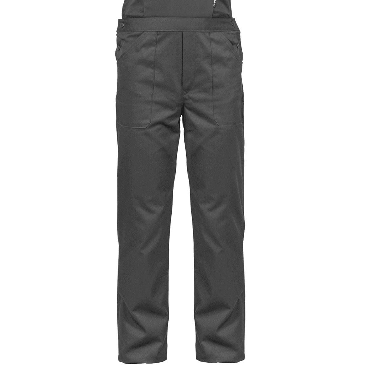 Salopette de travail Gris Noir Taille 40 Polyester / Coton 7 poches Sangles épaules reglables VITO - Imagen 4