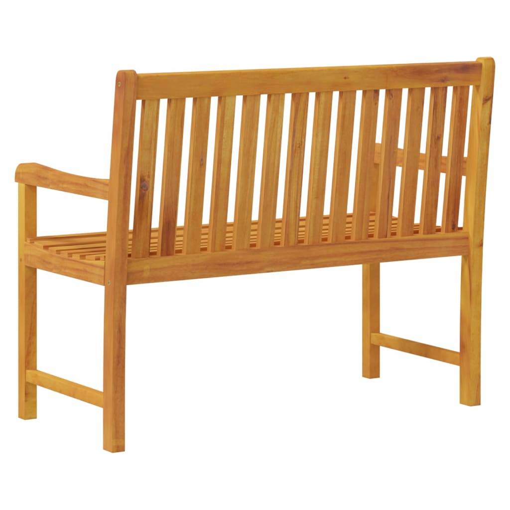 Helloshop26 - Banc de jardin meuble de patio d'extérieur terrasse 110 x 55,5 x 90 cm bois d'acacia solide - Imagen 4
