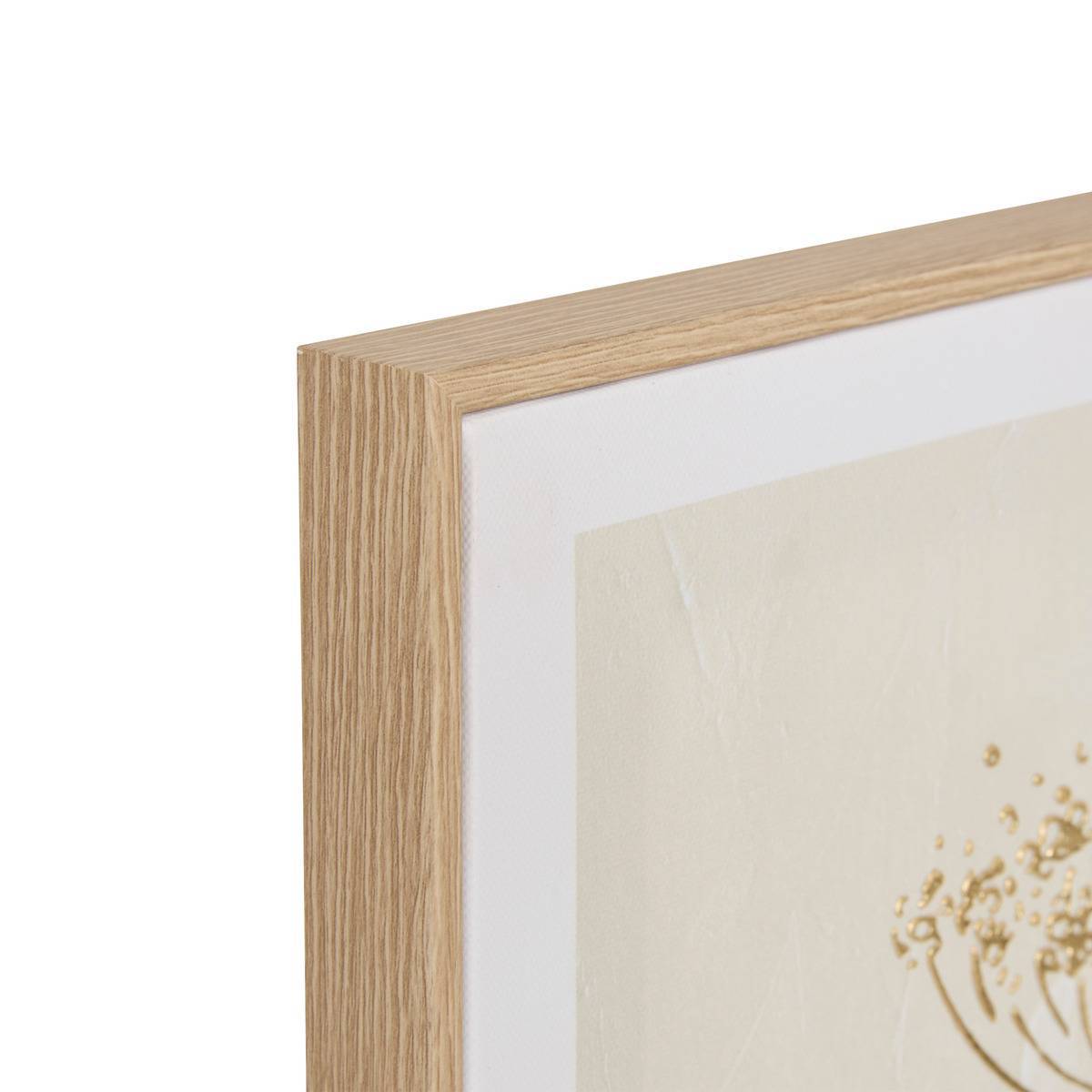 Atmosphera - Toile 3D Beryl blanc 30x60cm - Atmosphera Créateur d'intérieur - Image 3