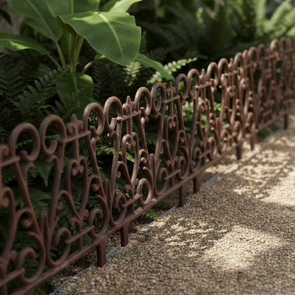 Esschert Design - Bordure de jardin en fonte victorienne Lot de 20 Esschert's Garden - Imagen 2