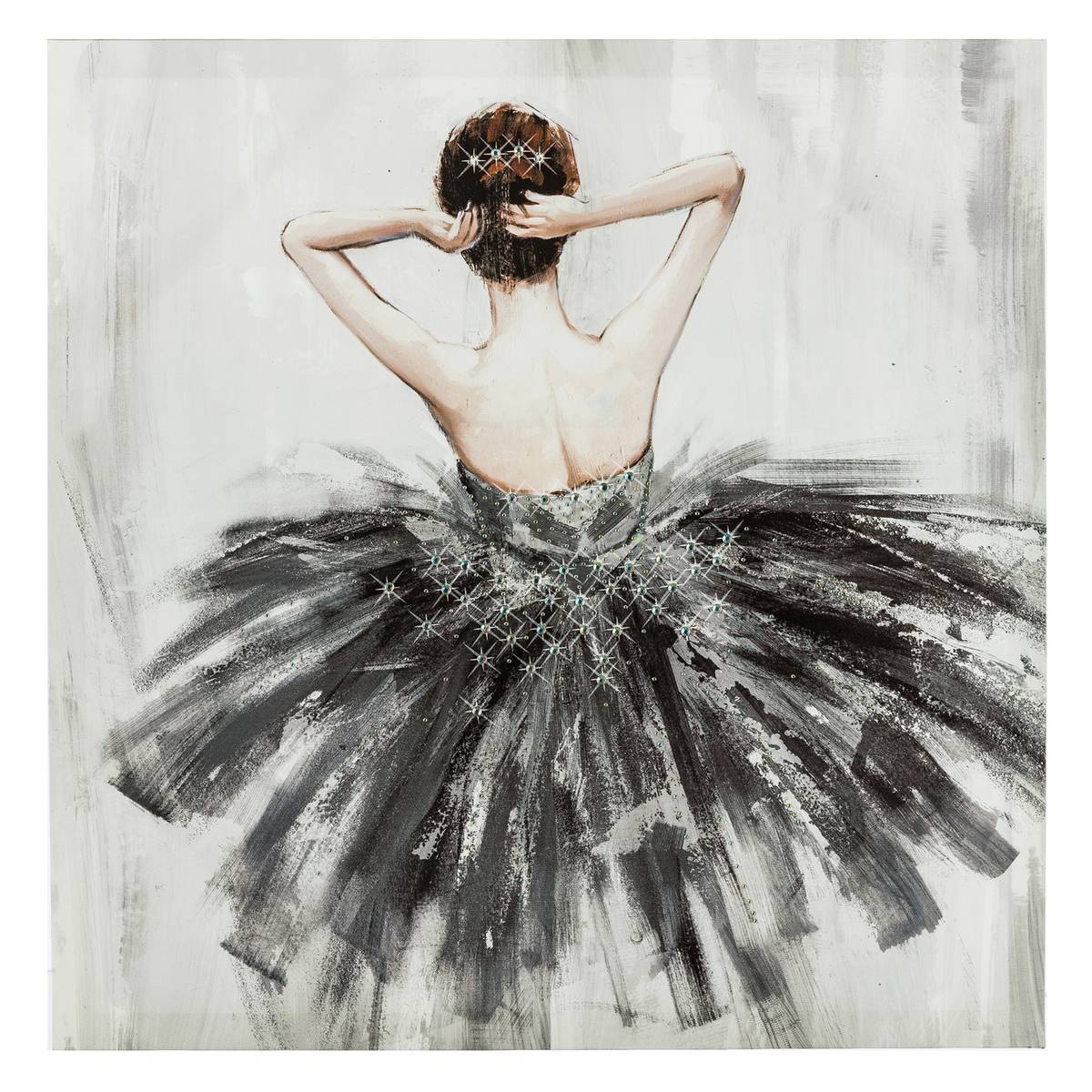Atmosphera - Toile imprimée "Danseuse" 48x48cm - Atmosphera Créateur d'intérieur - Imagen 2