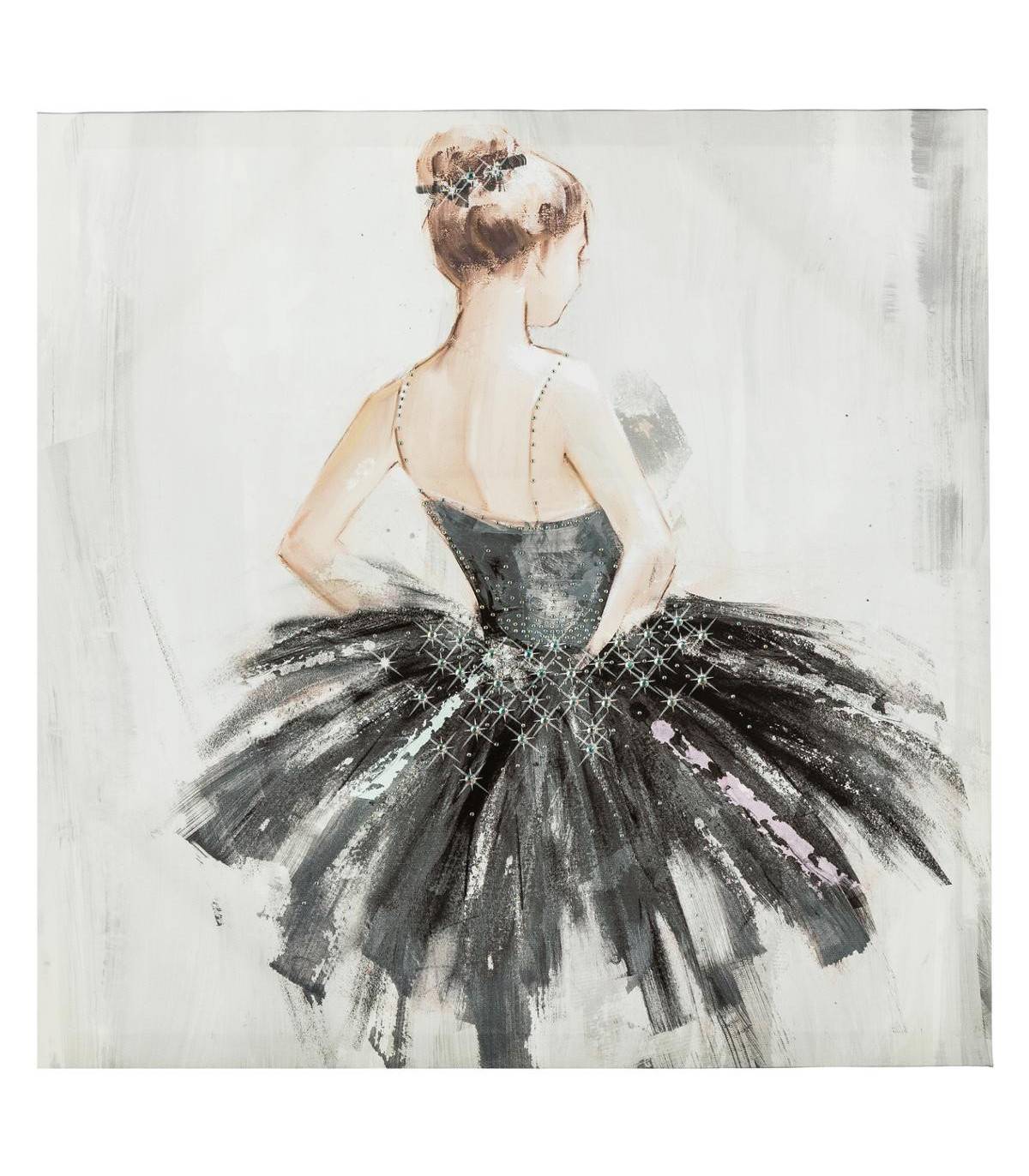 Tableau Toile murale imprimée Danseuse 48 x 48 cm