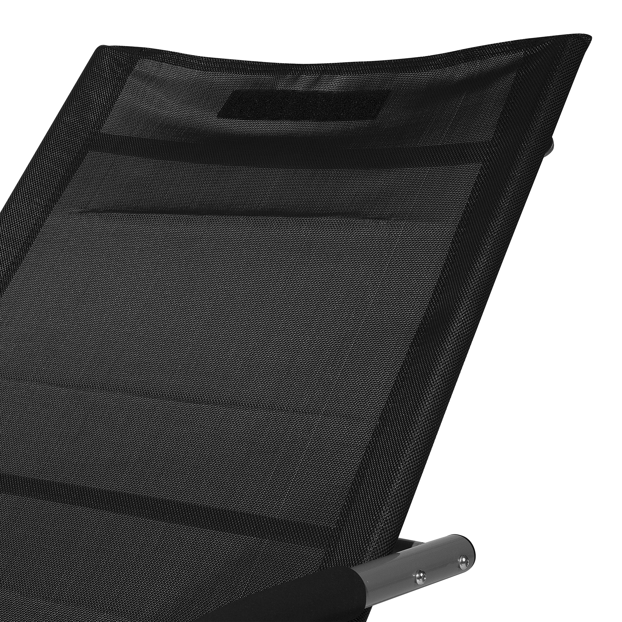 Beliani - Chaise longue Acier Noir CARANO - Beliani - Imagen 9