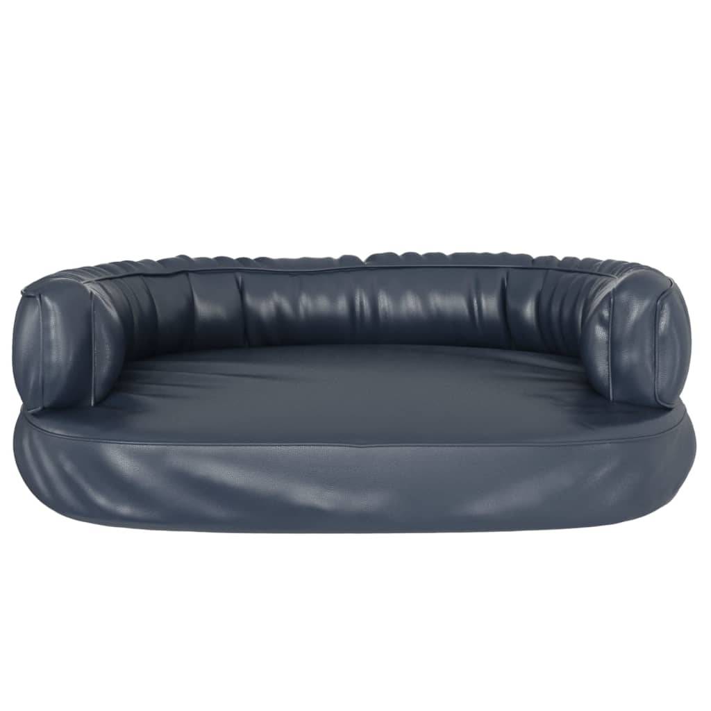 Vidaxl - Lit pour chien ergonomique Mousse Bleu foncé 60x42cm Similicuir vidaXL 171313 - Imagen 9