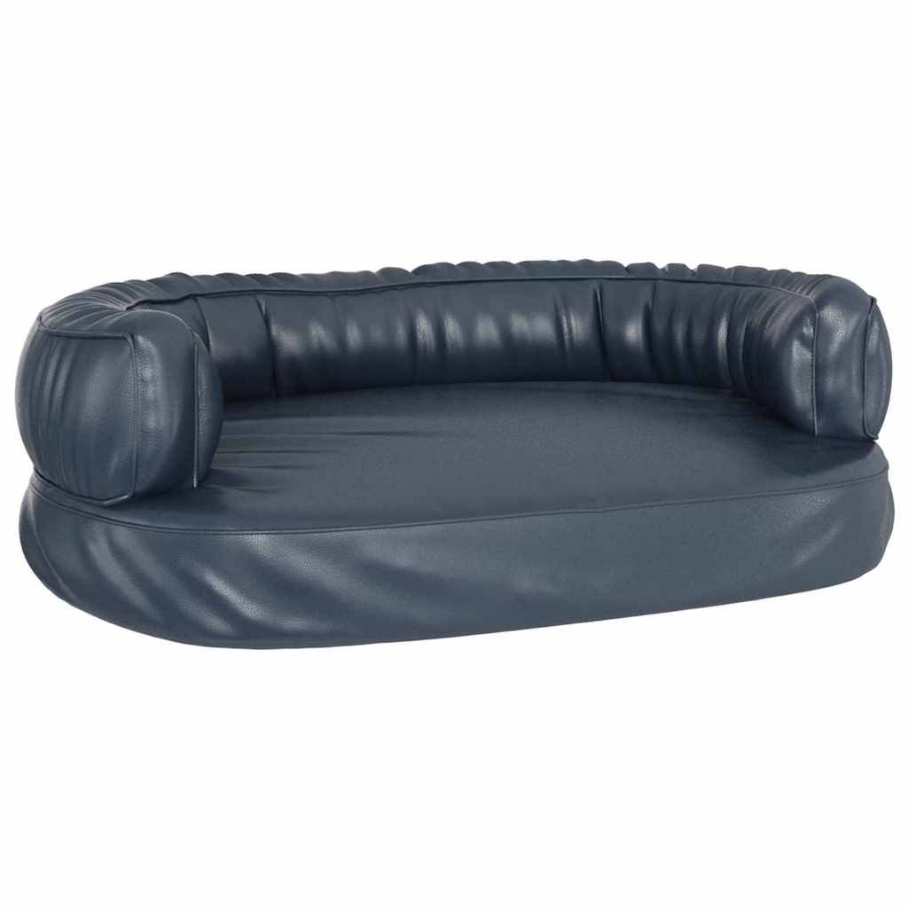 Vidaxl - Lit pour chien ergonomique Mousse Bleu foncé 60x42cm Similicuir vidaXL 171313 - Imagen 2