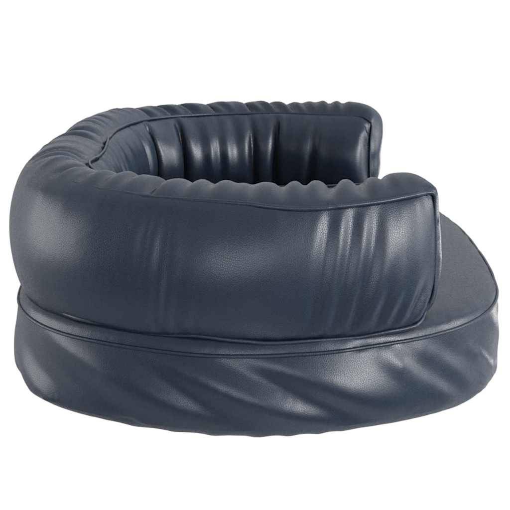 Vidaxl - Lit pour chien ergonomique Mousse Bleu foncé 60x42cm Similicuir vidaXL 171313 - Imagen 6