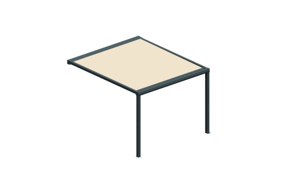 Ombrazur - Pergola toile SUNLIGHT Gris anthracite - écru 3,00x3,00m OMBRAZUR - Imagen 1
