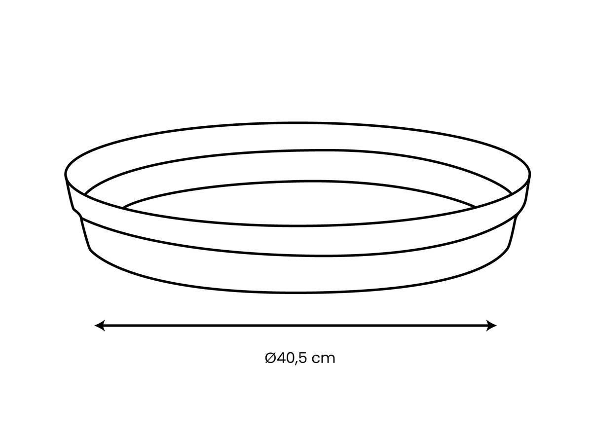 Eda - Soucoupe Ø 40 cm pour pot Ø 60 cm - Bleu jean - Eda - Image 2