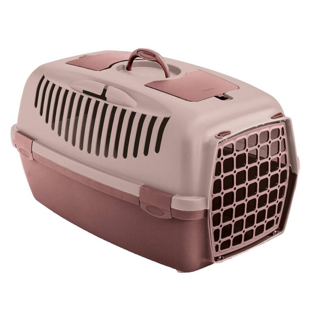 animallparadise - Cage gulliver 3, rose, taille 40 x 61 x 38 cm, transport pour chien max 12 kg - Imagen 1