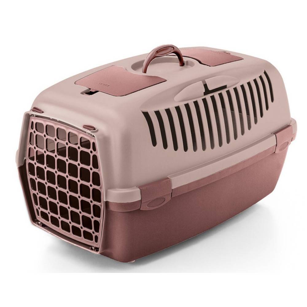 animallparadise - Cage gulliver 3, rose, taille 40 x 61 x 38 cm, transport pour chien max 12 kg - Imagen 2