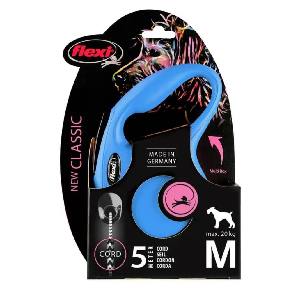 Flexi - FLEXI - Laisse Flexi Classic Cordon M 5 m bleu chiens max 20 Kg - Image 3
